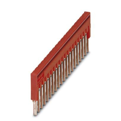 Phoenix Contact Rood 20 positie Jumper, Kabels + Stekkers, Rood