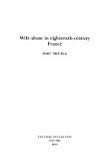 Wife–abuse in Eighteenth–century France Trouille Paperback 9780729409551