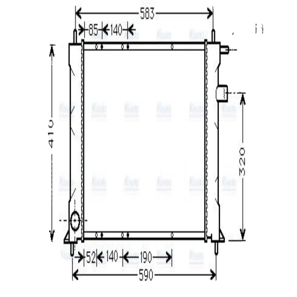AU2111 AVA Radiator FIT MG EXPRESS (2003) 1.4