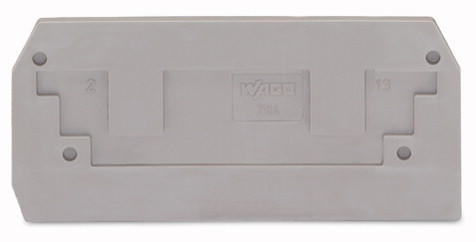 WAGO 2.5mm End Plate Grey