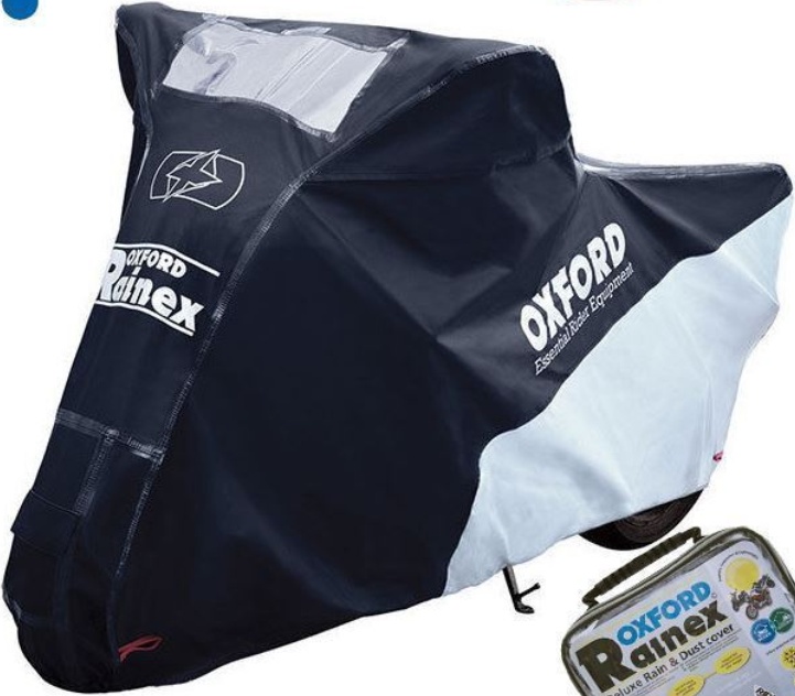 Oxford Rainex Waterproof Motorcycle Cover Black All Weather Medium CV502