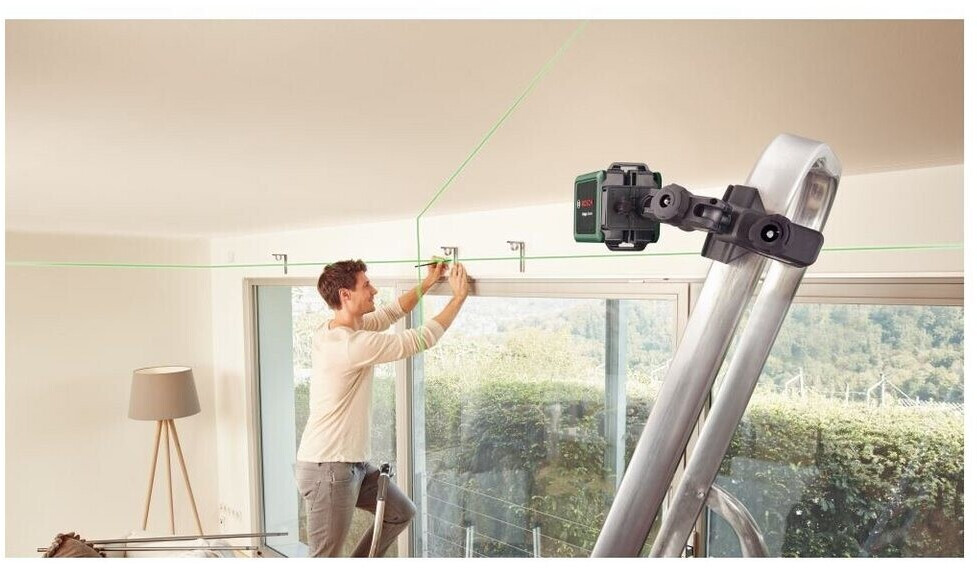 BOSCH DIY QUIGO GREEN AAA batteries Cross line laser High visibility