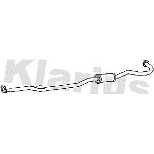 Klarius box with centre pipe fits Mitsubishi outlander 2.0did 06-09 CL313X