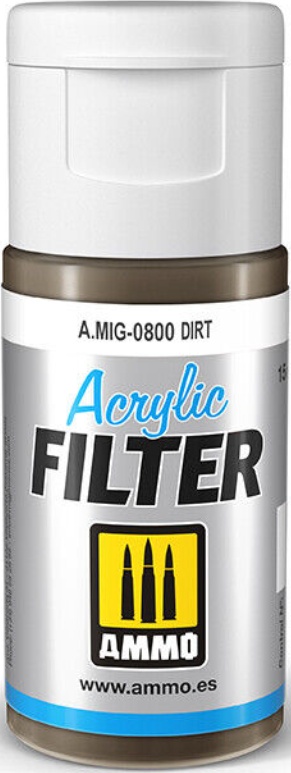 Ammo MIG 0800 - Acrylic Filter Dirt - New