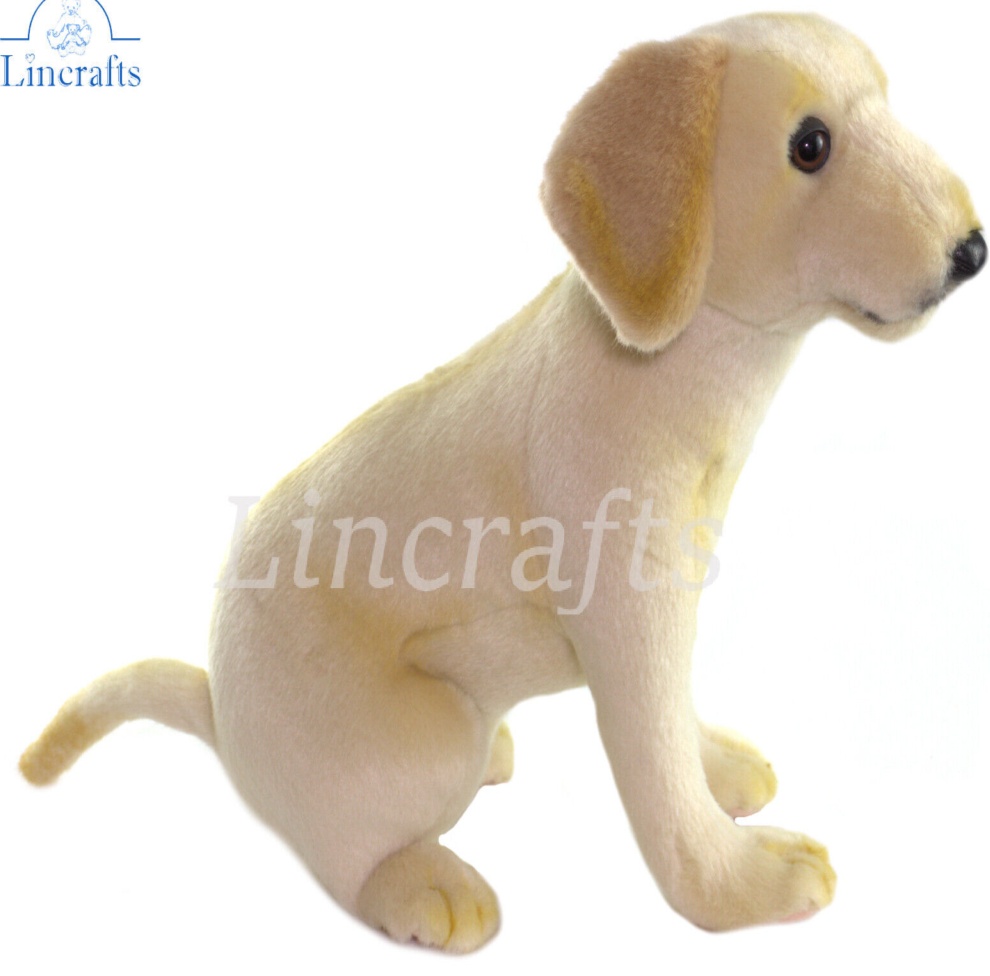 Hansa Sitting Labrador 4712 Plush Soft Toy Sold by Lincrafts UK Est 1993