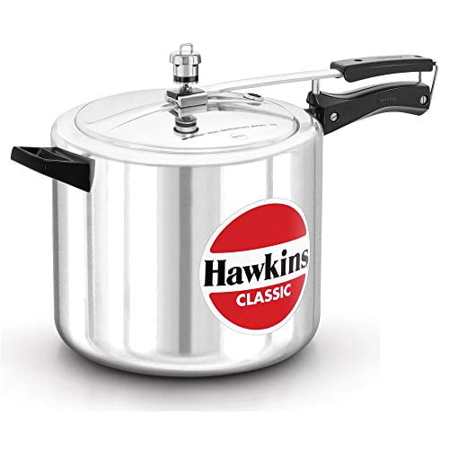 Falchi Silver Hawkins Classic Aluminum Pressure Cooker 10-Liter