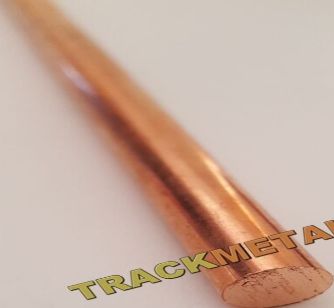 copper rod  1"" dia  C101 x  24""  long