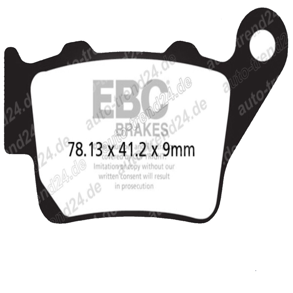 EBC Double H Brake Pad Rear Right for Aprilia Dorsoduro Factory 750 2010 - 2013