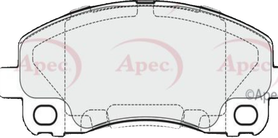 Apec Brake Pad PAD1691 Fits Mitsubishi - Designed to Meet or Exceed OE Standards