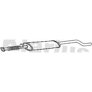 Klarius box with centre pipe fits Alfa Romeo mito 1.6 09> AR252G