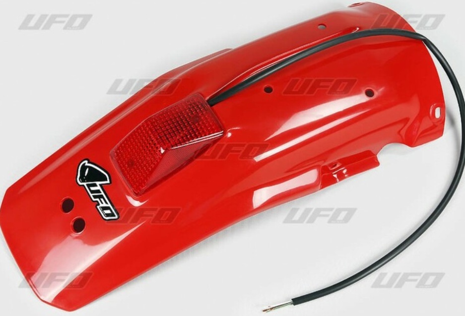 Free Shipping Rear Fender with UFO Tail Light Red HO02650-069 for Honda