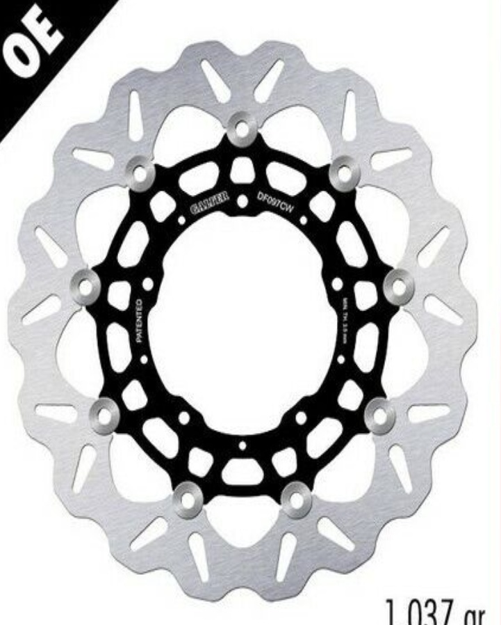 Galfer Front Brake Disc WAVE FLOATING COMPLETE(ALU)296x4mm HONDA X-ADV 750 2017