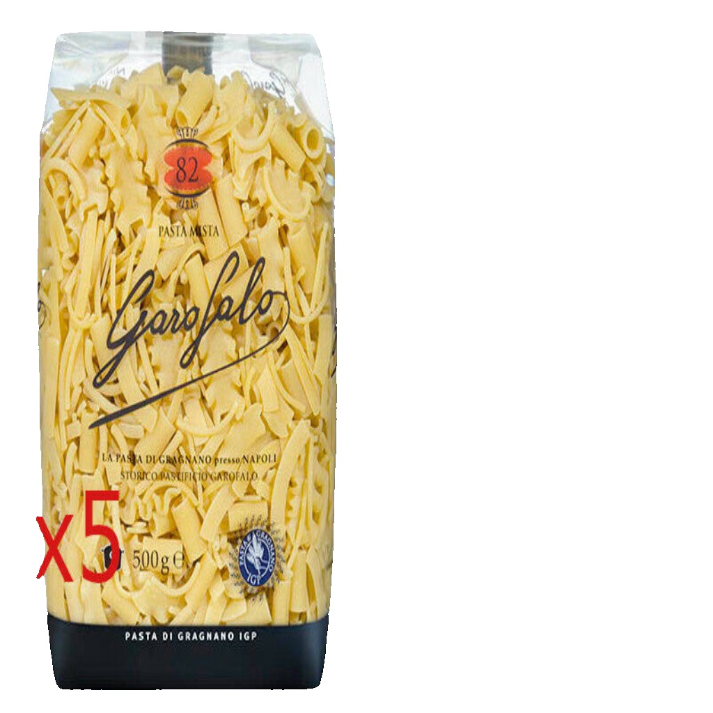 Paste Garofalo Paste - Mixed Wheat Paste Gragnano Igp 5 Pieces Of 500gr