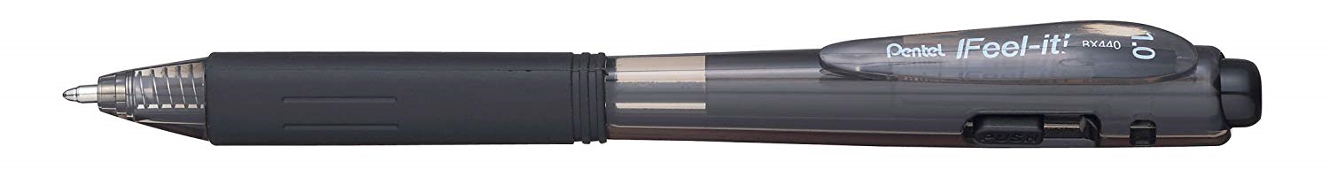 Penna a Sfera a Scatto Feel It WoW Pentel - 1 mm - BX440-AI (Nero Conf. 12)