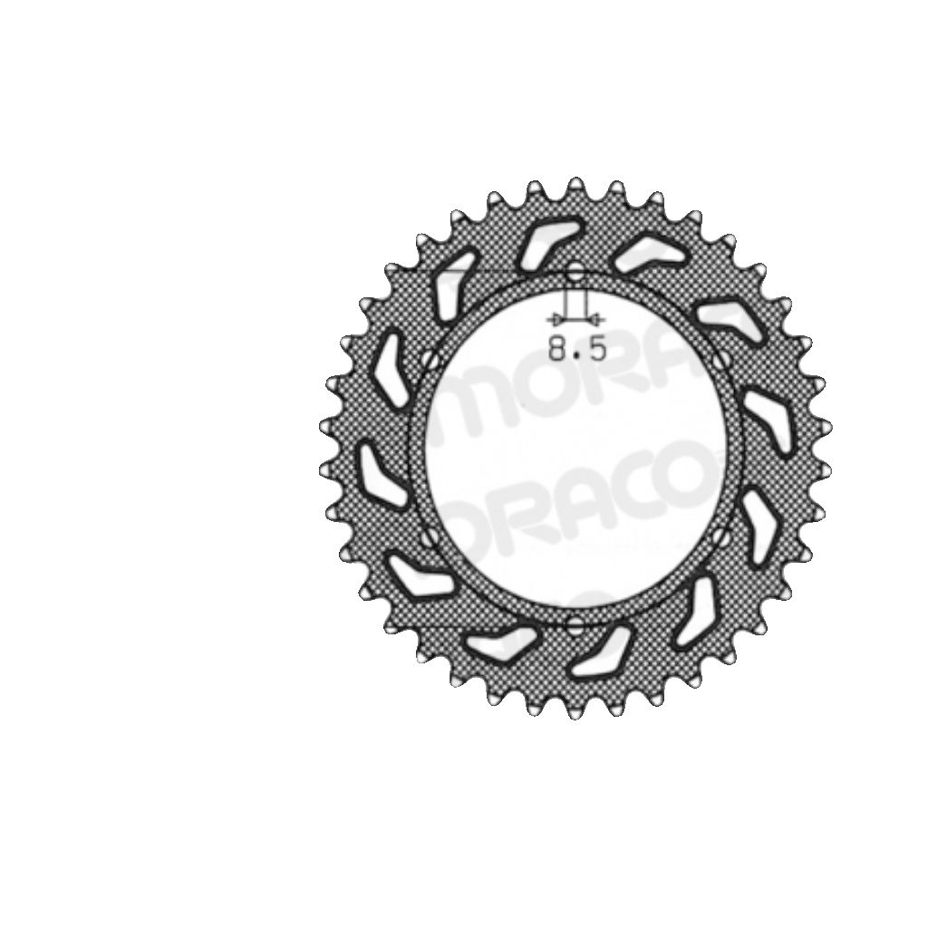 Supersprox Stealth Rear Sprocket 50T Gold KTM GasGas Husqvarna Off-Road MX Bike