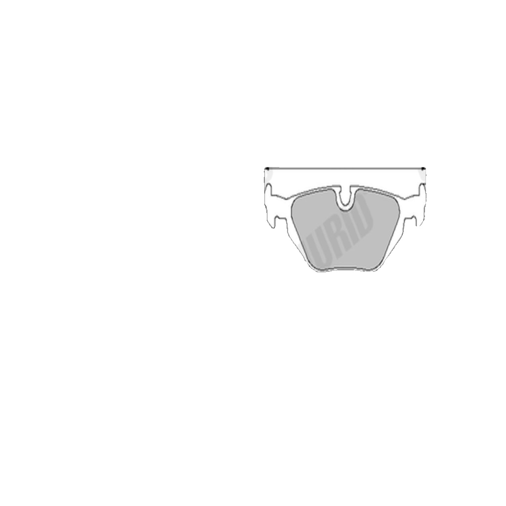 Rear JURID 571527J Brake Pad Set, disc brake for ALPINA,BMW,WIESMANN