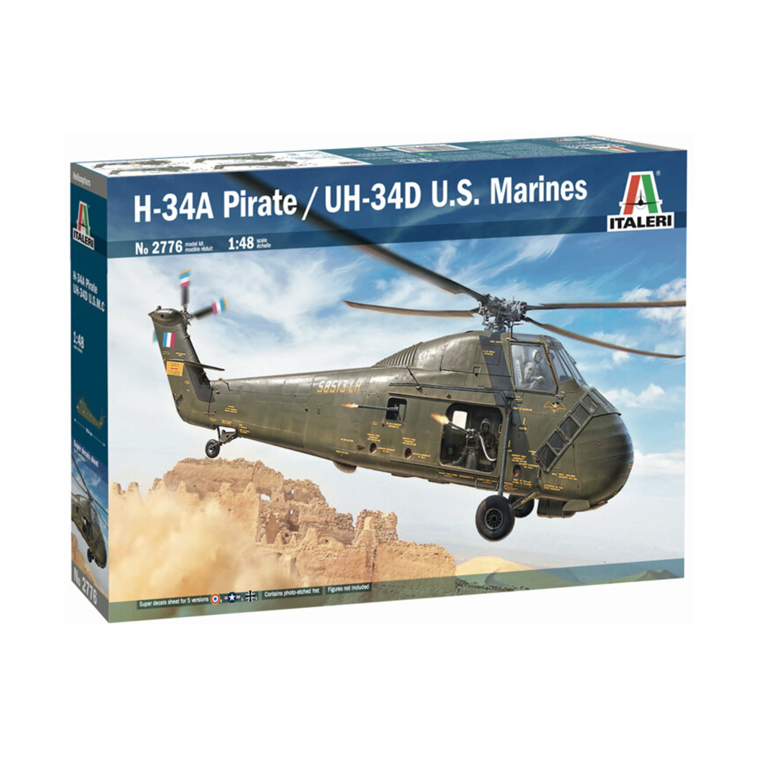 Italeri 2776 Hus-1 Sea Horse/Uh-34D 1:48 Plastic Model Kit