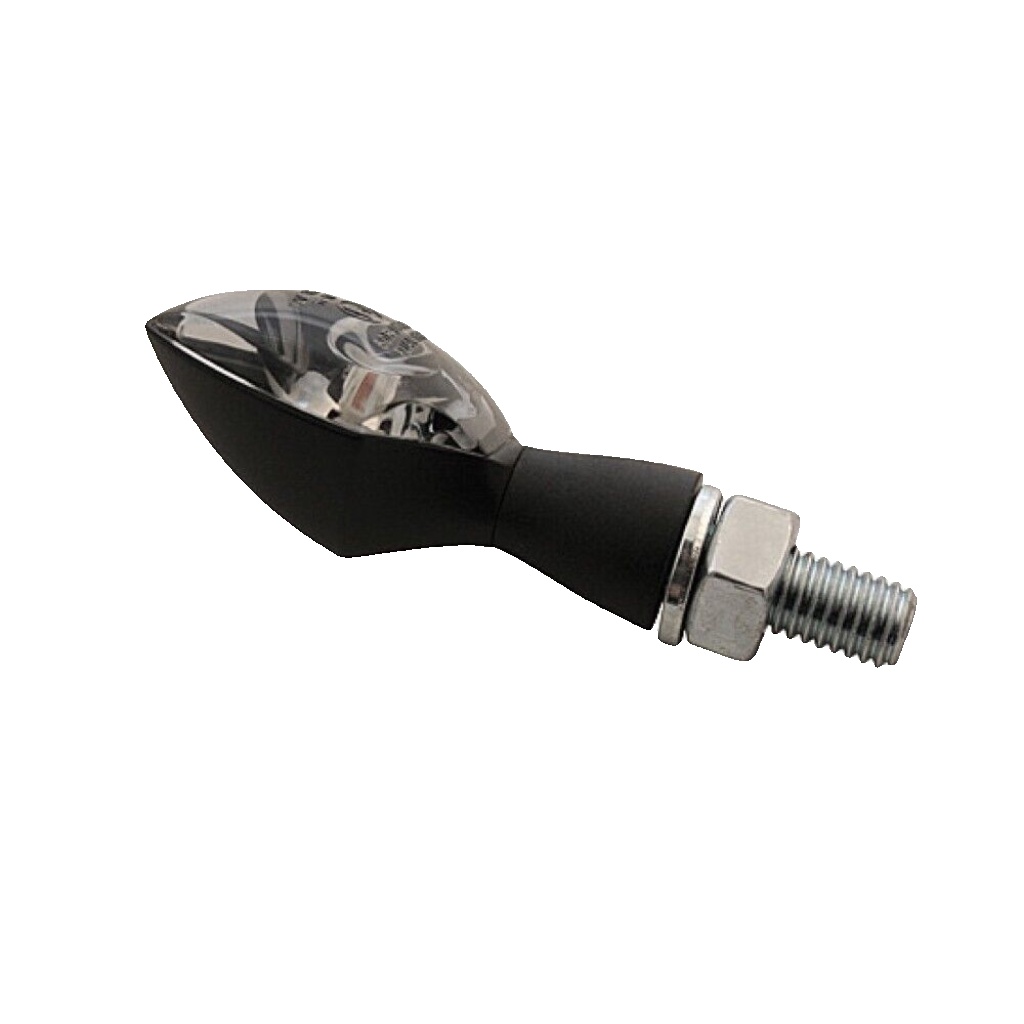 Intermittent LED HIGHSIDER Pro Pen Head-Homologado E-Negro/Ahumado-Par for Moto