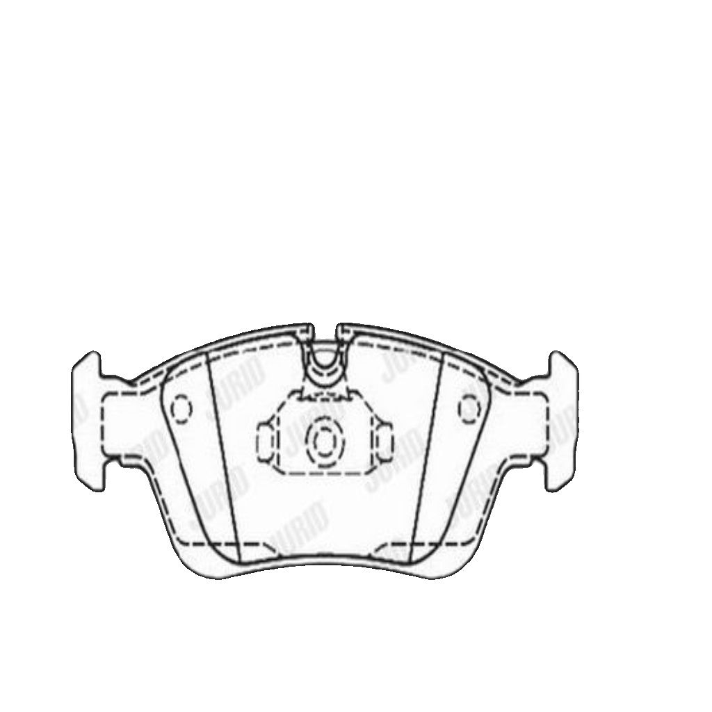 Front JURID 571959J Brake Pad Set, disc brake for ALPINA,BENTLEY,BMW,WIESMANN