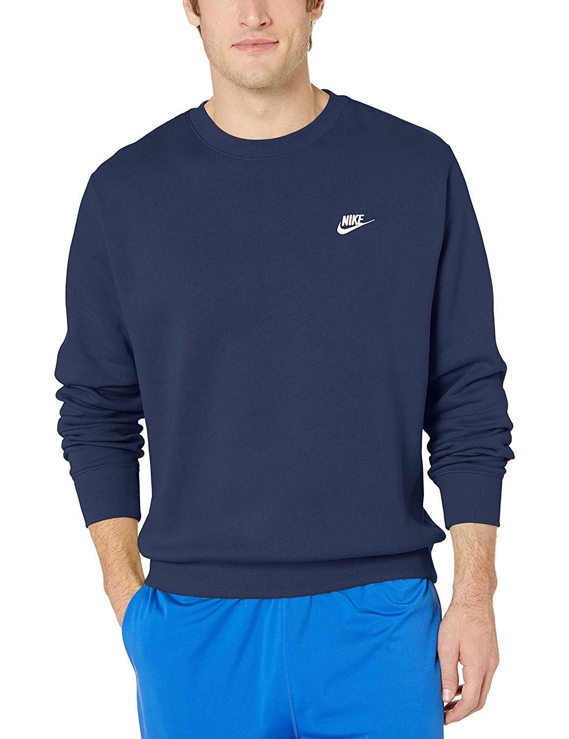 Nike Men' Blue Sportswear Club Crew in Size S, Sports Direct