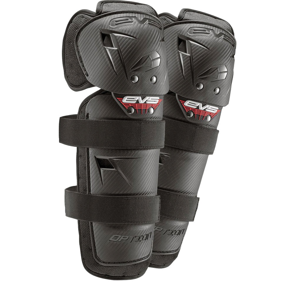 EVS Option Knee Guards Adult Black - Pair