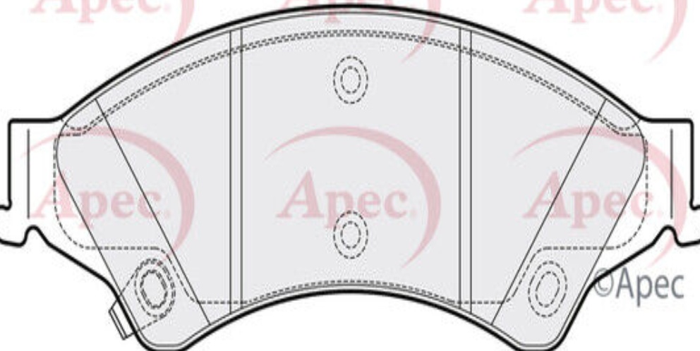 Brake Pad Set For Disc Brake Front Wagner System Fits Ford Ranger APEC PAD2038