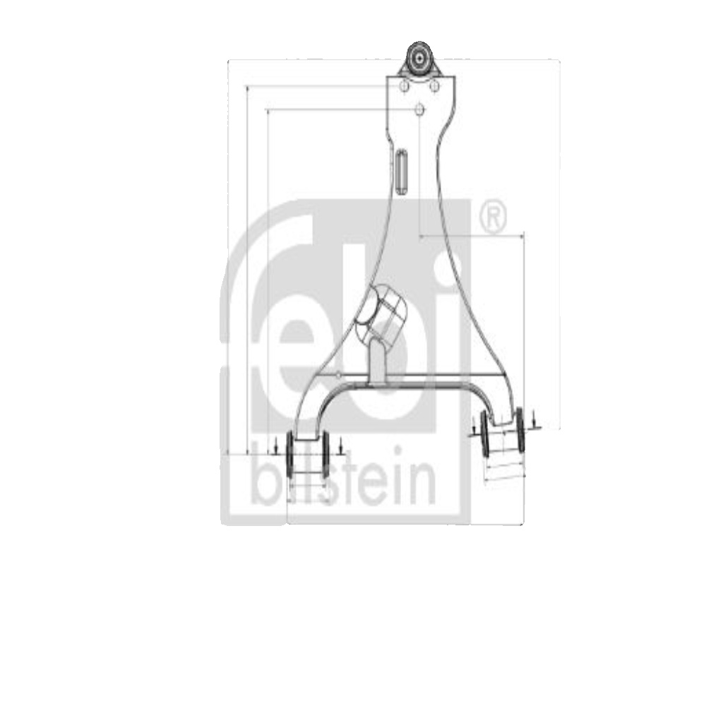 FEBI BILSTEIN Wheel Suspension Track Control Trailing Arm Front Right Upper