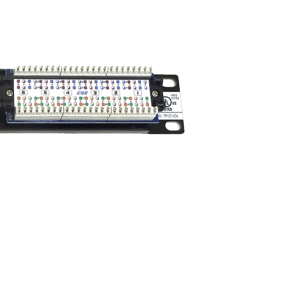 10” 1U 12 Port Way Cat5e Ethernet RJ45 Patch Panel Network Rack Mount Hub Switch