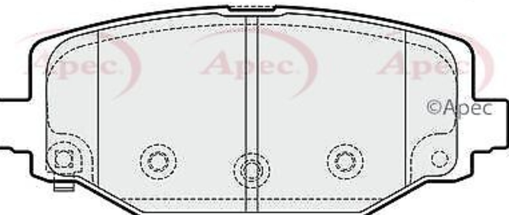 Apec Brake Pads PAD1879 - Engineered for Performance to Match OE Quality