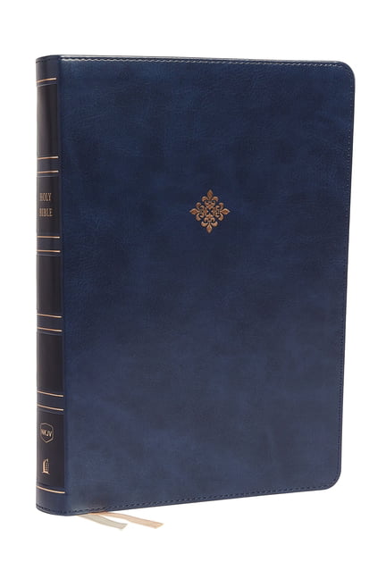 NKJV Holy Bible, Super Giant Print Reference Bible, Blue Leat... - 9780785238218