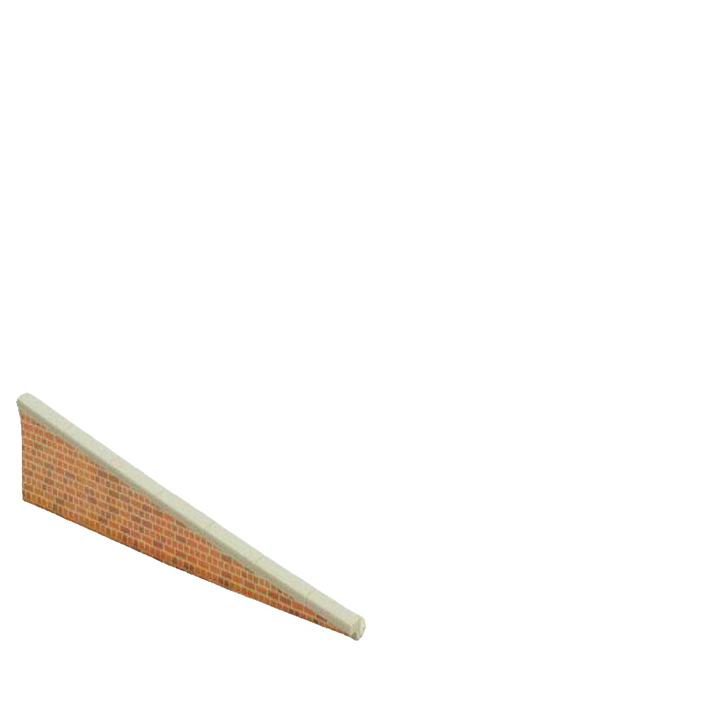 PECO LK-66 Platform Edging Ramp, Brick Type (2 Pairs) Station OO Gauge