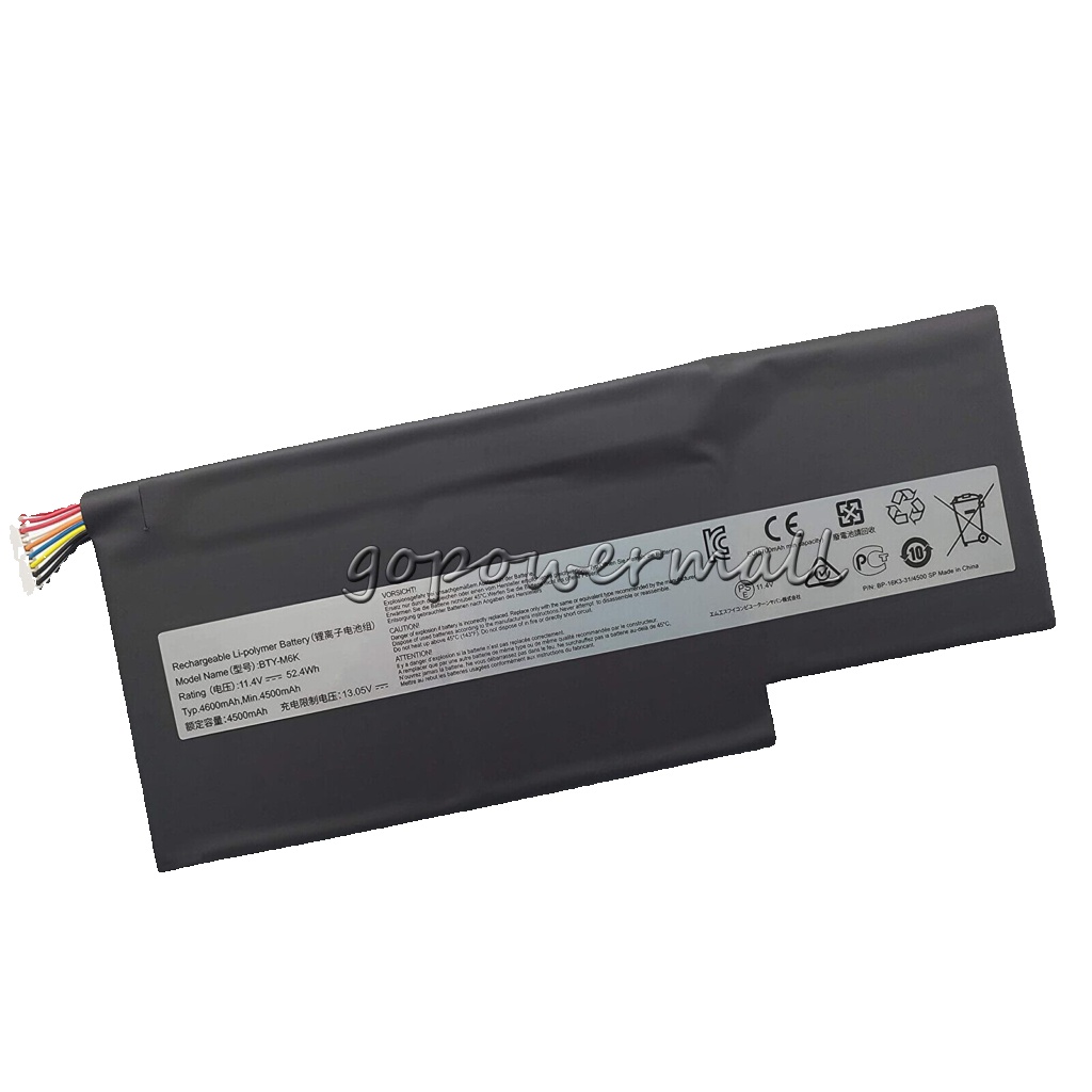 BTY-M6K Battery For MSI GS63VR 7RG GF63 GF65 GS73VR GS73 GF75 REPLACEMENT batter