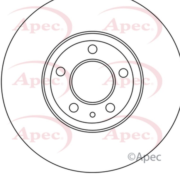Apec Front Brake Disc (DSK3120) - OE High Quality Precision Engineered Part