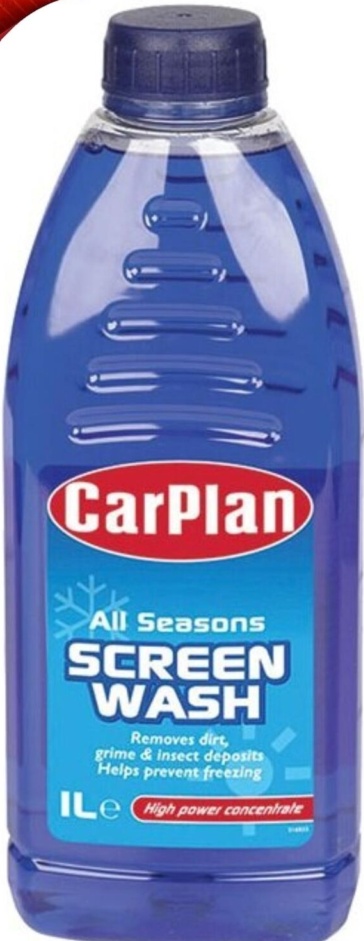 CarPlan All Seasons Concentrated Screenwash 1L x2 Windshield Washer Fluid 2L