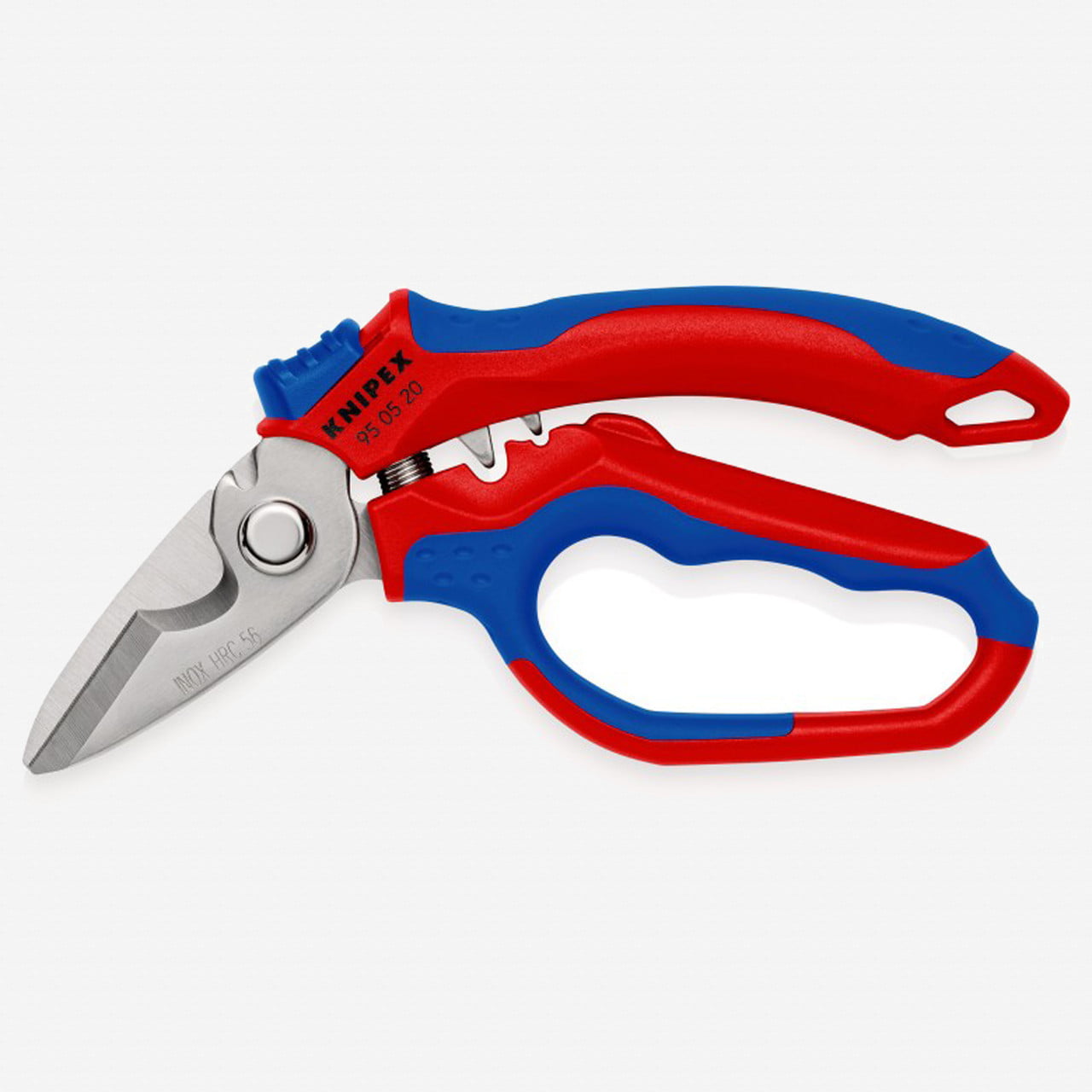 Knipex Angled Electricians Shears Scissors 160mm Multi Component Grip 95 05 20SB - Image 2