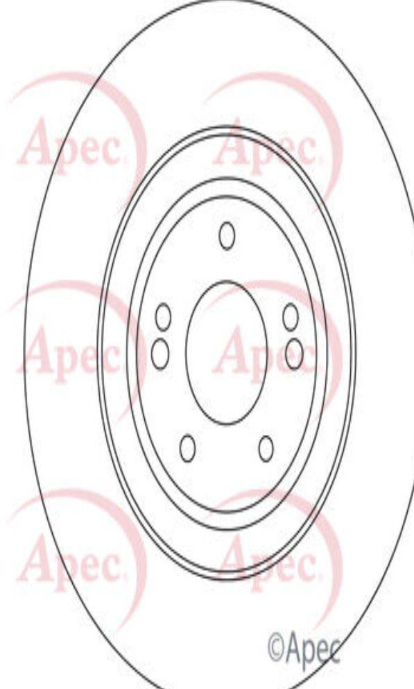 Apec Brake Disc Front Single High Quality Aftermarket Part DSK3524