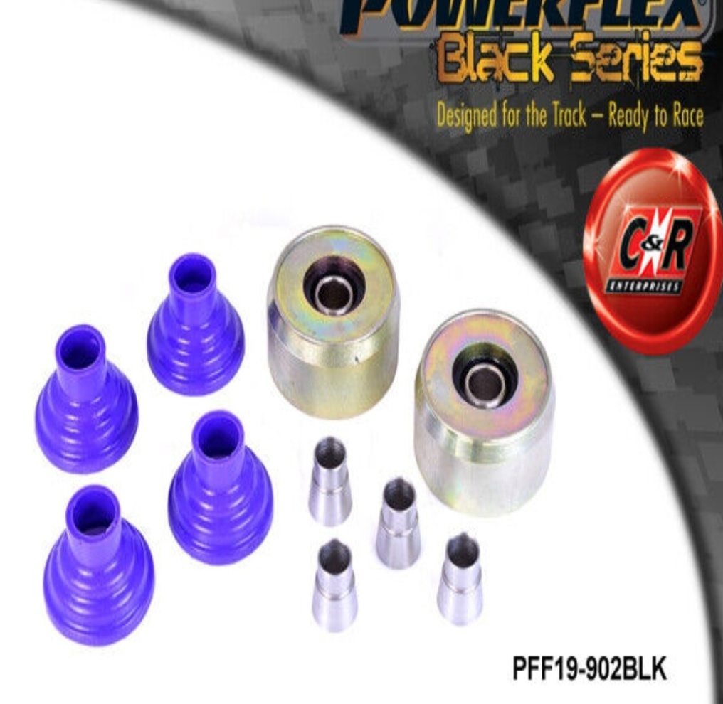 PFF19-902BLK Powerflex Black Front Wishbone Rear Bushes 60mm