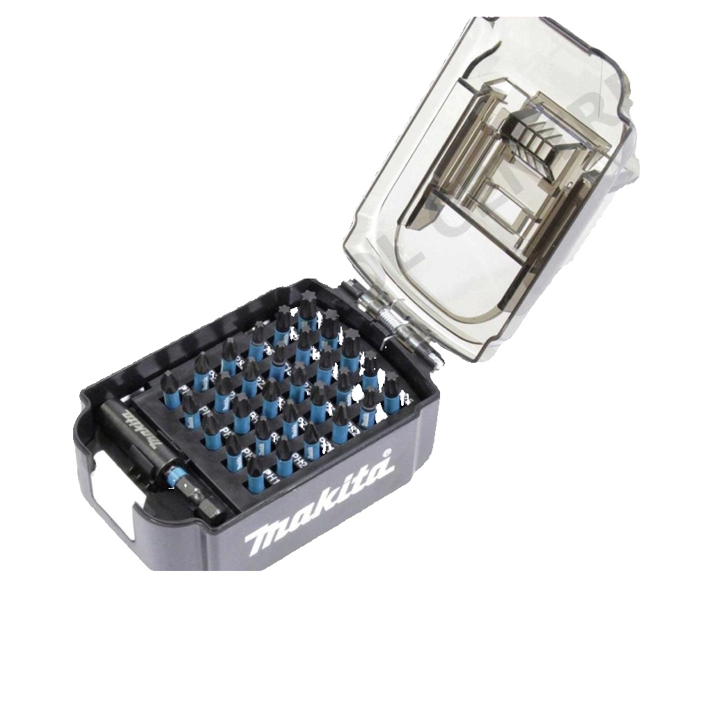 Makita E-03084 31 Pc Black Impact Driver Impact Screwdriver Bit Set Battery Case