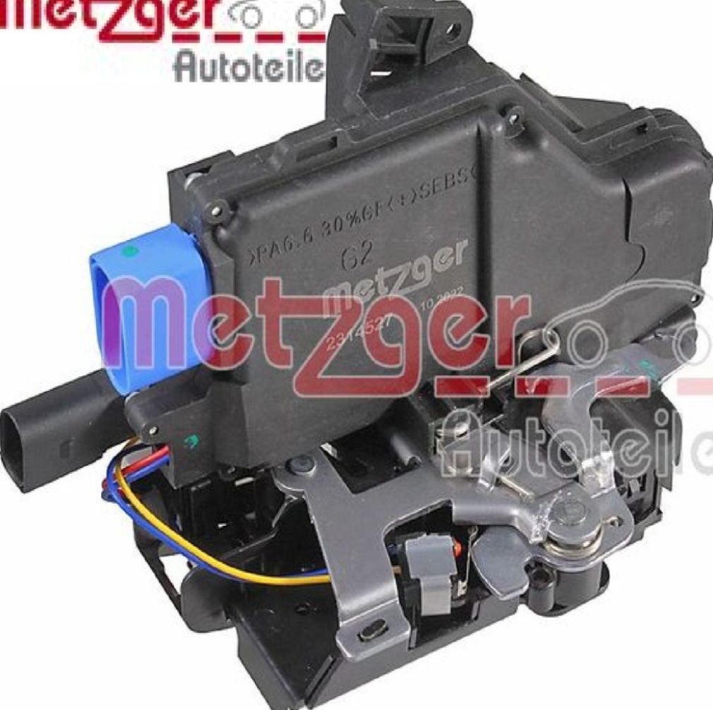Door lock Left Rear 2314527 METZGER for VW TOUAREG
