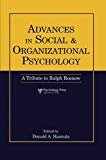 Advances in Social and Organizational Psychology