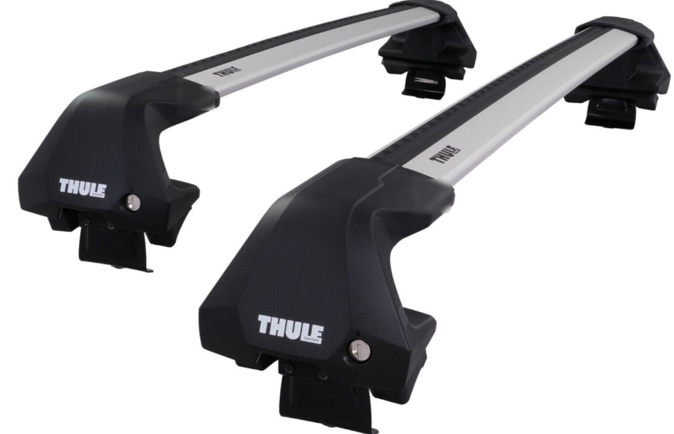 THULE - WingBar Edge (silver) Alu. Roof Bar Set to fit VW POLO mk.6 (2018-ON)