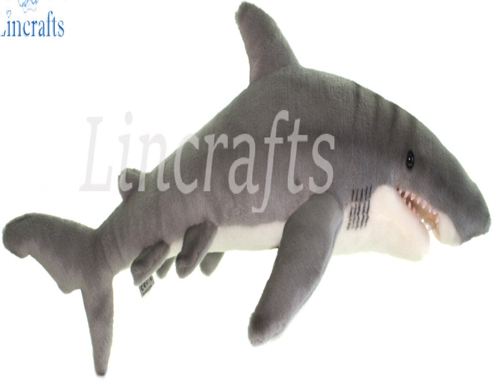 Hansa Great White Shark 5069 Plush Soft Toy Sold by Lincrafts UK Est 1993