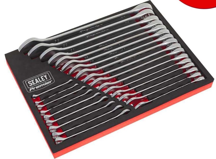 Sealey AK63258 Combination Spanner Set 25pc Metric 6mm - 32mm