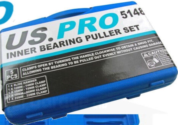 US PRO 5pc Blind Inner Bearing Puller set Slide Hammer Internal 5148
