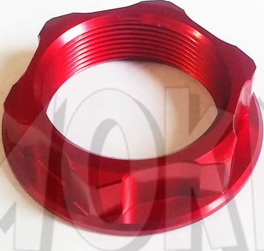 Free Shipping RFX Pro Series Red Steering Bar Nut For Motorcycle