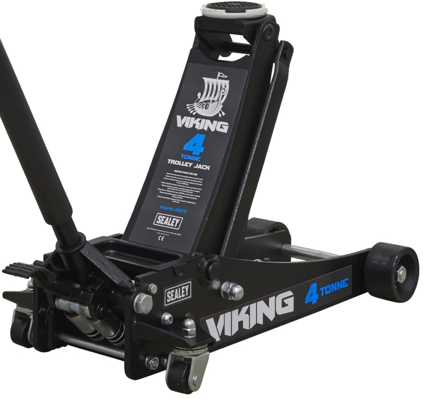 Sealey 4040TB Viking Tyre Bay Trolley Jack 4 tonne Low Entry Rocket Lift Garage