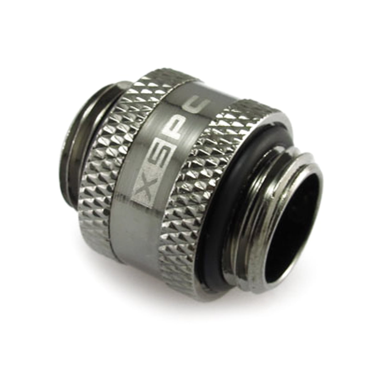 XSPC G1/4"" Male to Male Rotary Extender Fitting - Black Chrome