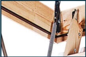 Optistep Wood Timber Folding Loft Ladder Hatch 60cm x 120cm (280cm) Attic Stairs