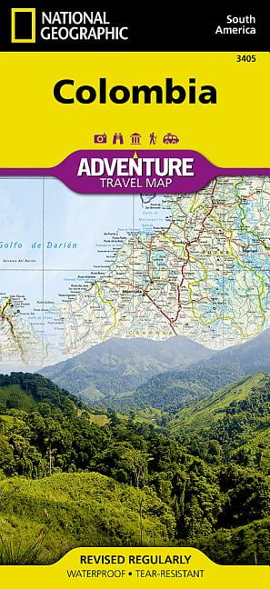 Colombia Map  National Geographic Adventure Map