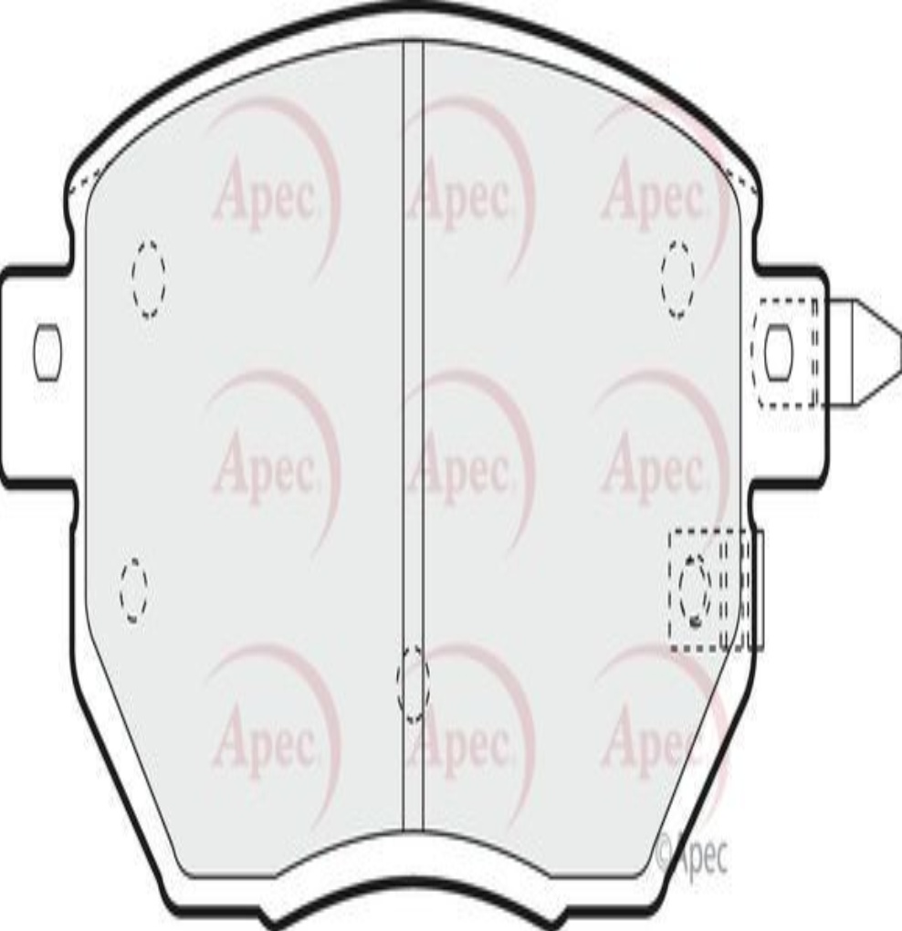APEC FRONT BRAKE PAD SET DISC BRAKE FOR INFINITI FX
